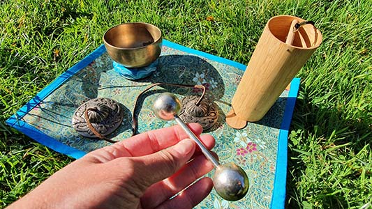 Tools and instruments for Sound Healing in Bruton, Somerset